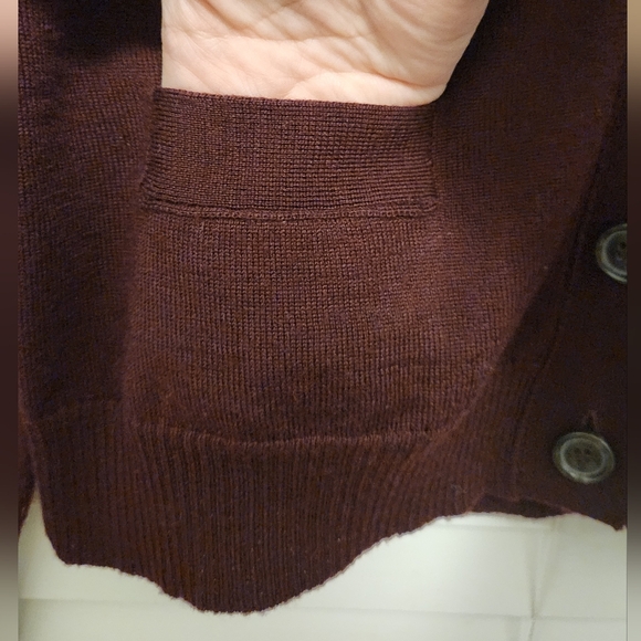 J. Crew Women's 100% Merino Wool Cardigan Sweater Size Medium - Picture 7 of 13